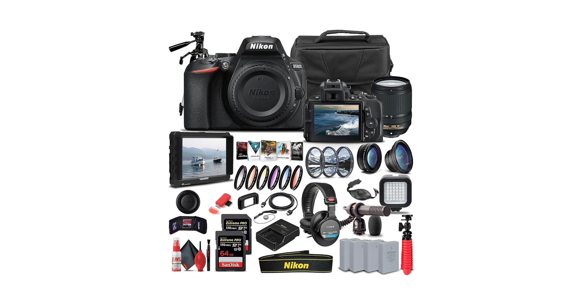 ❁Bluetooth搭載❁Nikon ニコン D5600 Wi-Fi搭載　元箱 Nikon D5600 with Touch Control & Wi-Fi Connectivity